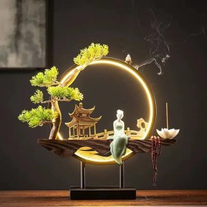 Zen Serenity Waterfall Backflow Incense Burner