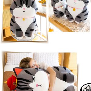 Moody Cat Soft Cuddly Plush Pillow