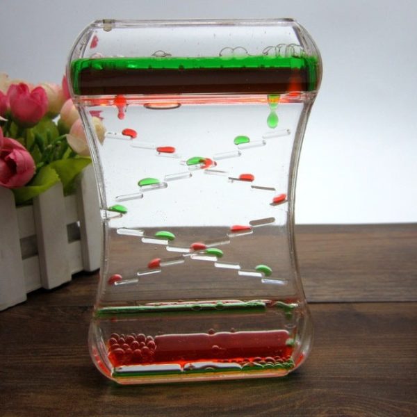 Two-Color Crystal Oil Leak Hourglass