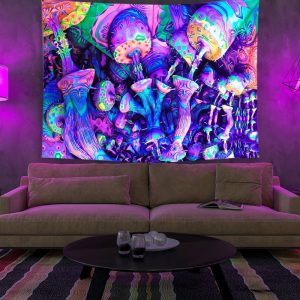 Colorful Glowing Luminous Tapestry