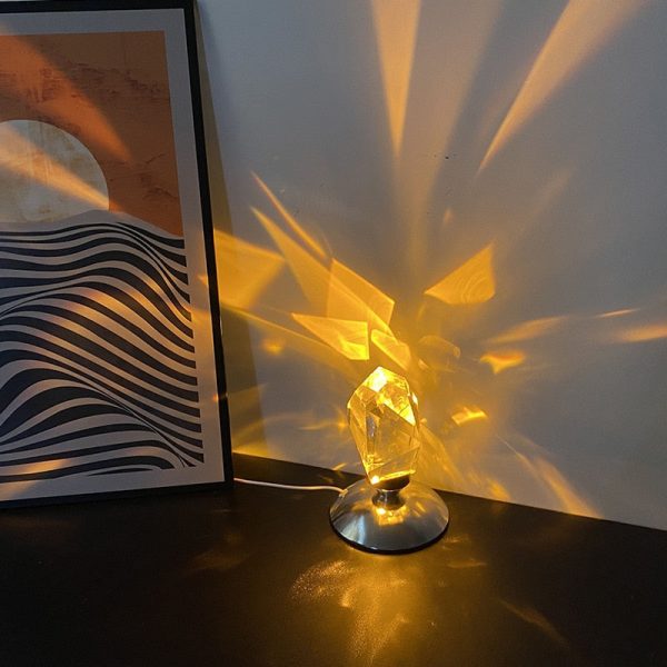 Luxury Crystal Stone Atmosphere Lamp