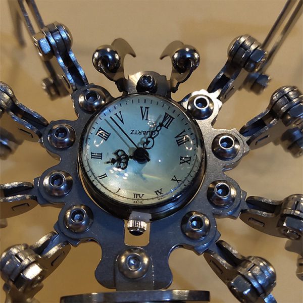 Robot Spider Stainless Steel Mechanical Clock