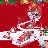 Climbing Santa Claus Race Track Toy Set