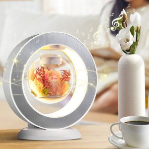 Magnetic Love Forever Levitating Flower Lamp