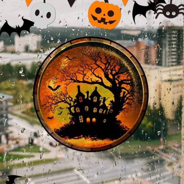 Spooky Window Halloween Removable Stickers