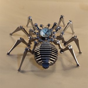 Robot Spider Stainless Steel Mechanical Clock