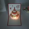 3D Birthday Music Happy Cake Cards