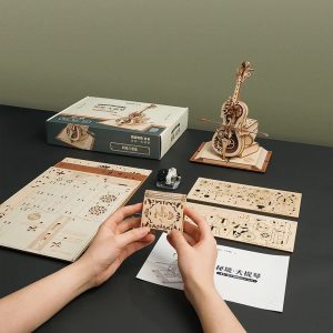 3D Magical Mechanical Wooden Cello Puzzle