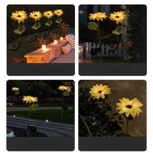 Sunflower Waterproof Solar Led Garden Lights