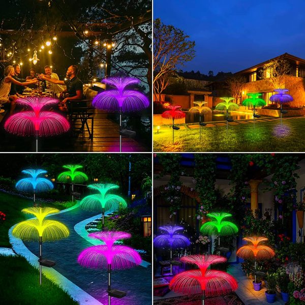 Solar-Powered Floating Jellyfish Garden Lights