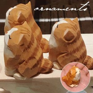 Wooden Cute Pet Figurines