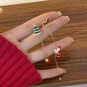 Creative Happy Christmas Time Earrings