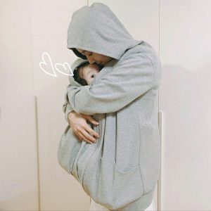 Mommapouch - Detachable Kangaroo Maternity Winter Hoodie