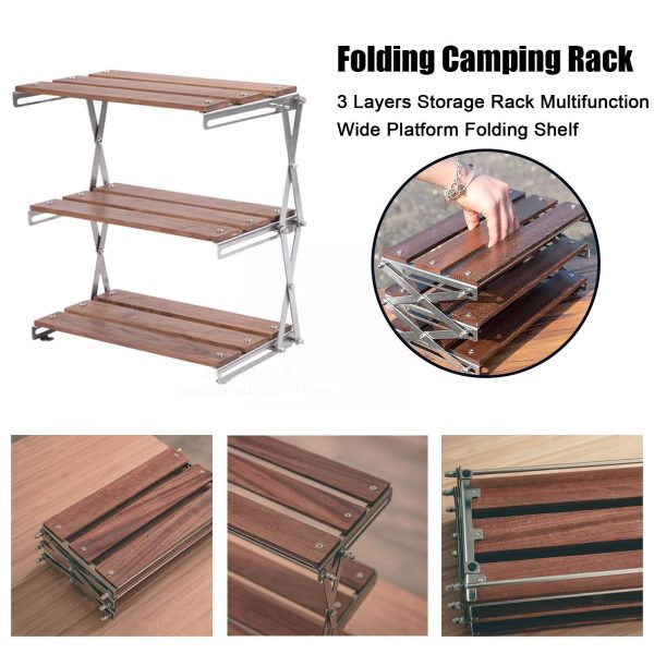 3-Layer Compact Foldable Storage Rack