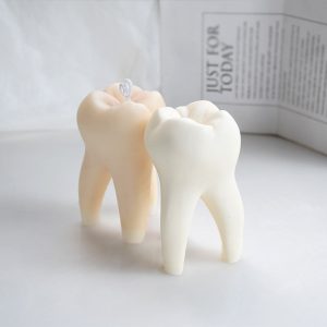 Artistic Diy Tooth Shape Unique Candle Mold