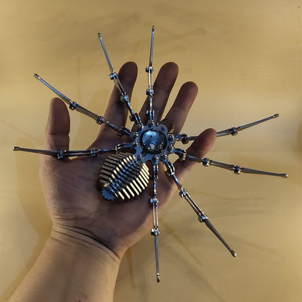 Robot Spider Stainless Steel Mechanical Clock