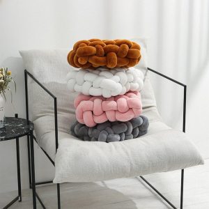 Knotted Ball Decorative Pillow