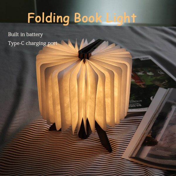 Story Time Led Foldable Book Light Decor