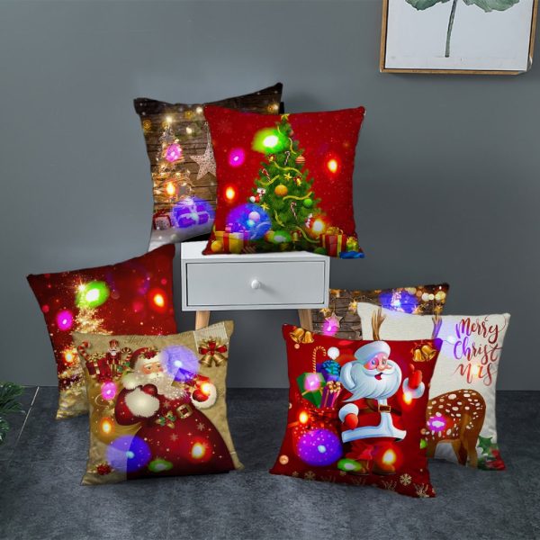 Christmas Series Led Pillow Case