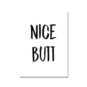 Nice Butt Bathroom Wall Poster