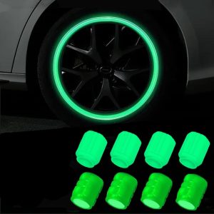 4Pcs Luminous Car Valve Caps