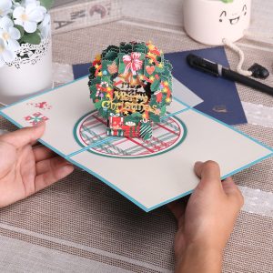 3D Pop-Up Cheerful Christmas Gift Cards