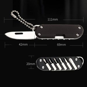 Mini Multifunctional Screwdriver Keychain Tool