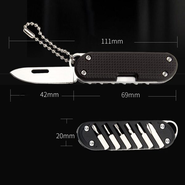 Mini Multifunctional Screwdriver Keychain Tool