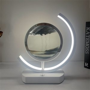 3D Led Flowing Sand Art Table Lamp