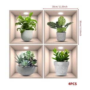 Wall Decorative Potted Plant Stickers