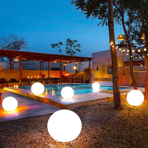 Shiny Moon Solar Led Waterproof Garden Ball Light