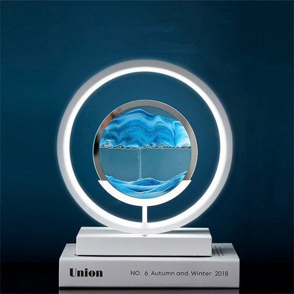 3D Led Flowing Sand Art Table Lamp