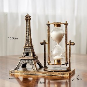 Time Charmer Metal Hourglass Decor