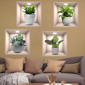 Wall Decorative Potted Plant Stickers