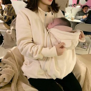 Mommapouch - Detachable Kangaroo Maternity Winter Hoodie