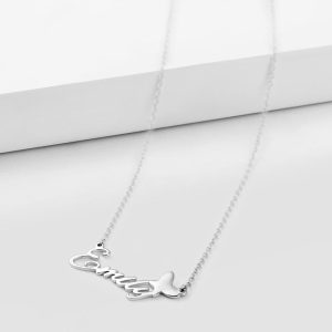 Personalized Name Necklace With Butterfly