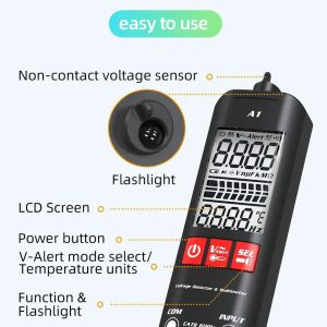 A1 Fully Automatic AntiBurn Intelligent Digital Multimeter