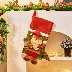 Festive Cartoon Candy Bag Perfect For Christmas Decorations