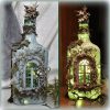 Altered Art Bottle Mystical Forest Stories