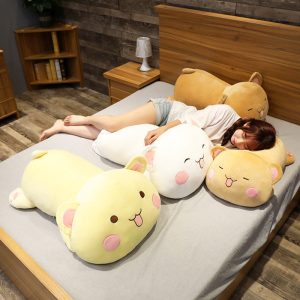 Lying Bear Doll Pillow Bed Hug Sleeping Doll Plush Toy