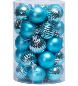 Christmas Tree Decor With 34 Hanging Ornament Balls