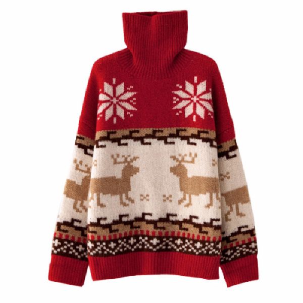 Christmas Turtleneck Sweater – Cozy Comfort