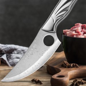 Stainless Steel Chef'S Deboning And Meat Cutting Small Scimitar