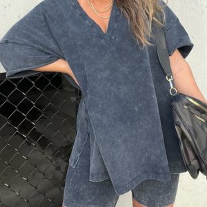 Women'S Summer Washed Set 