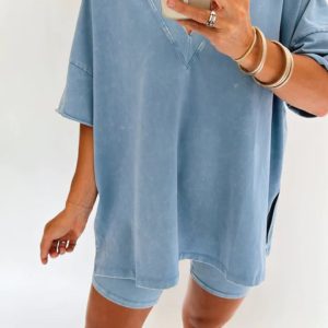 Women'S Summer Washed Set 