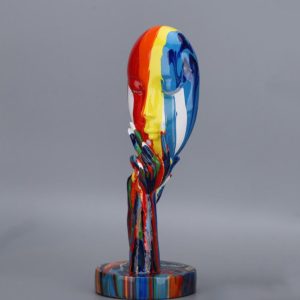 Vibrantvisage - Colorful Face Statue