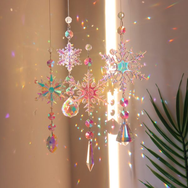 Christmas Snowflake Crystal Sun Catcher