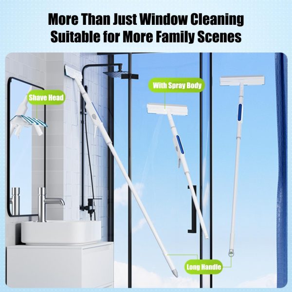 Squeegee For Window Cleaning With Spray