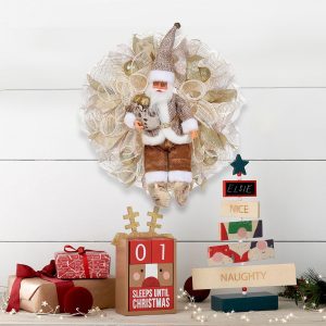 Festive Red Christmas Garland Ornaments For Holiday Decor