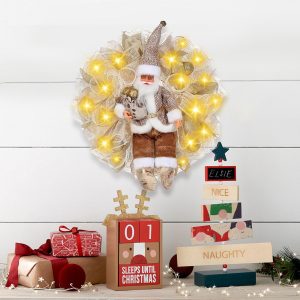 Festive Red Christmas Garland Ornaments For Holiday Decor